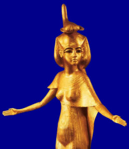 Estatua de oro de Iside